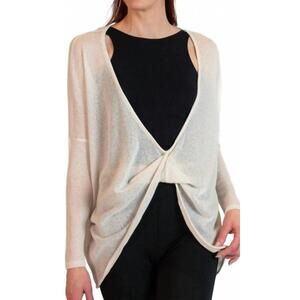 NEW REVIR nele light cardi in ivory